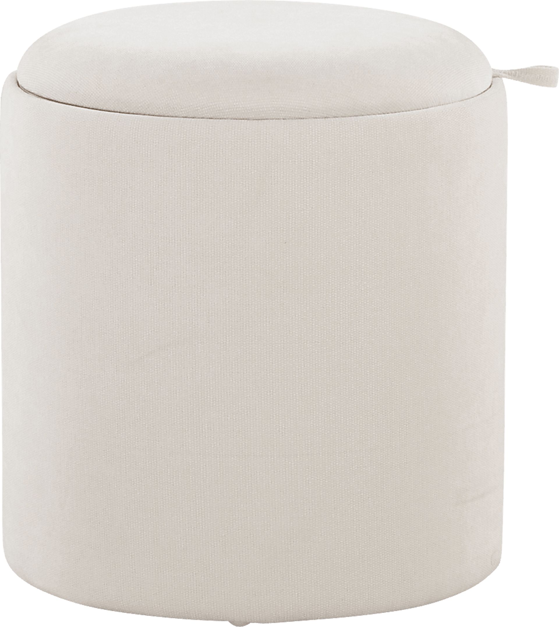 Traymore White Ottoman, Set of 2 - Image 7