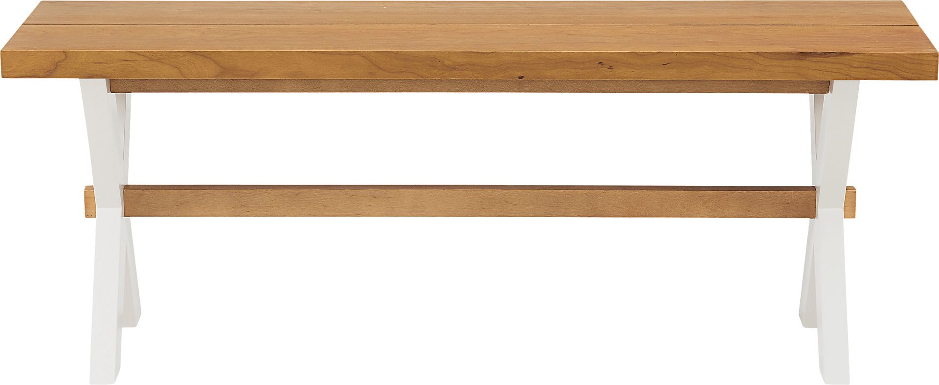 Trebruk White Dining Bench - Image 1