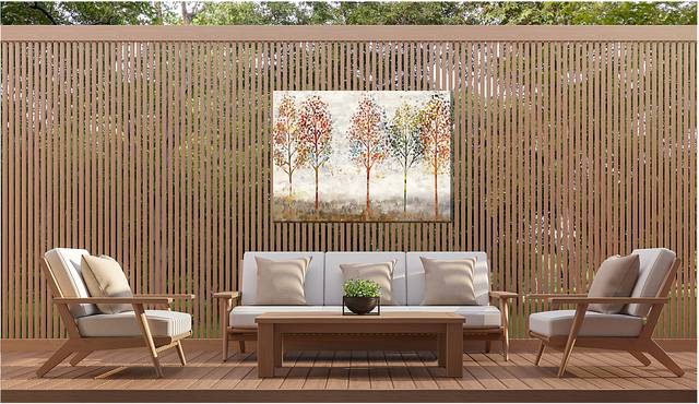 Tree Stand Beige Indoor/Outdoor Wall Art - Thumbnail - Image 2