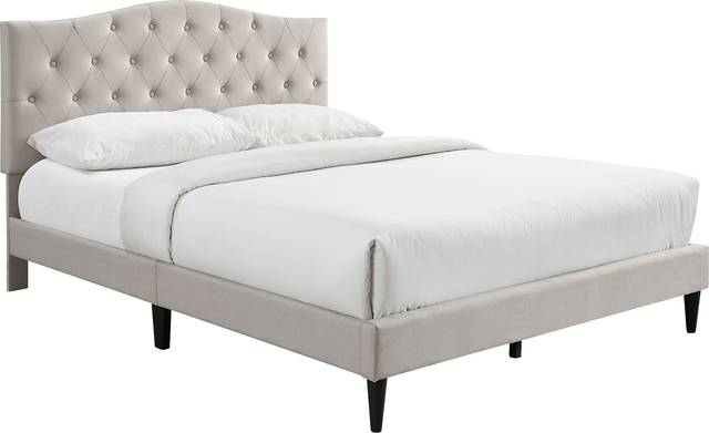 Treebrooke Beige Queen Bed - Thumbnail - Image 1