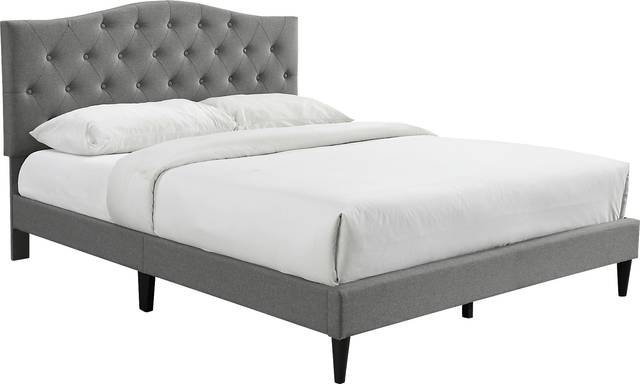 Treebrooke Gray Queen Bed - Thumbnail - Image 1