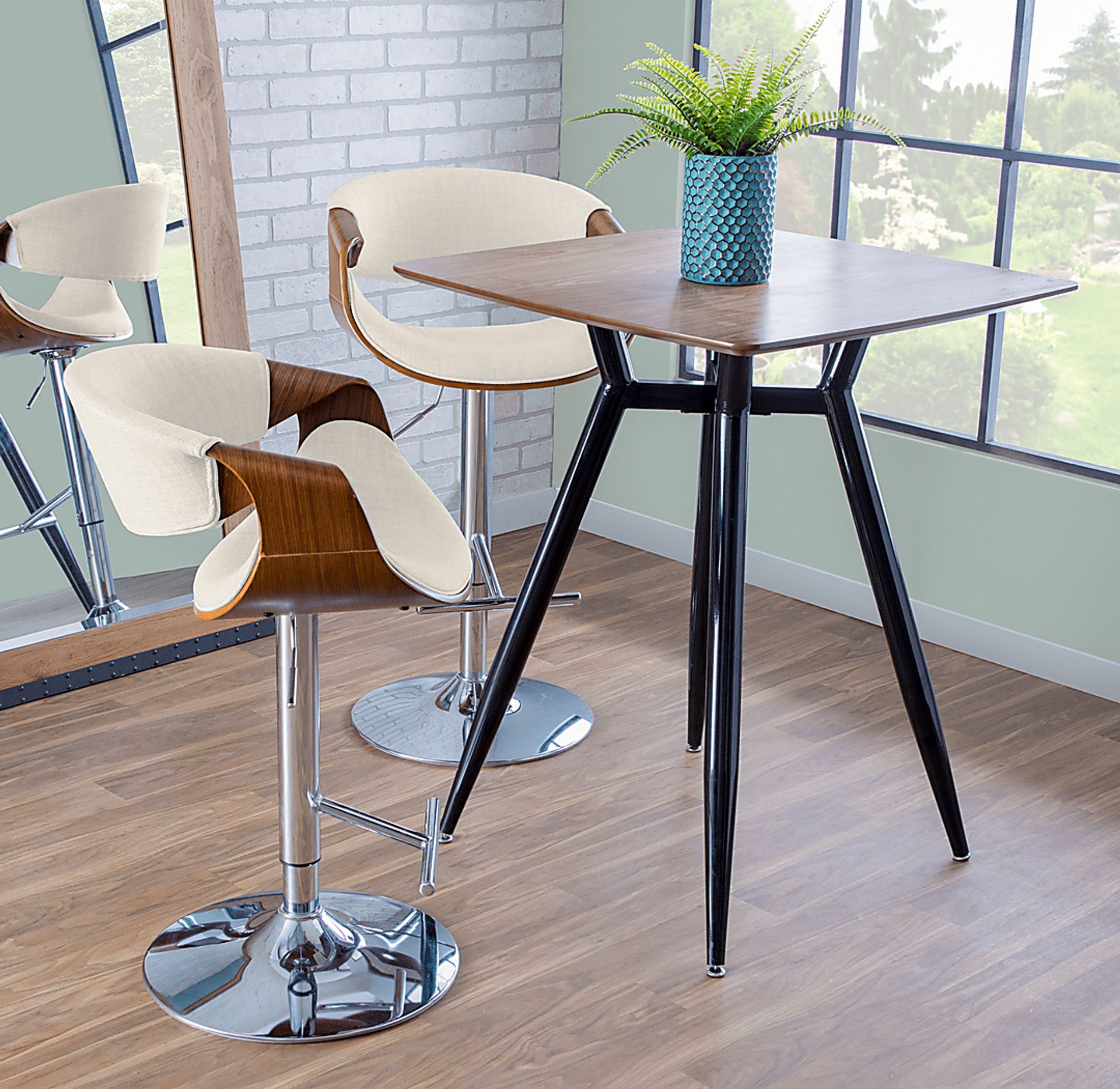 Trefore Cream Adjustable Barstool, Set of 2 - Image 3