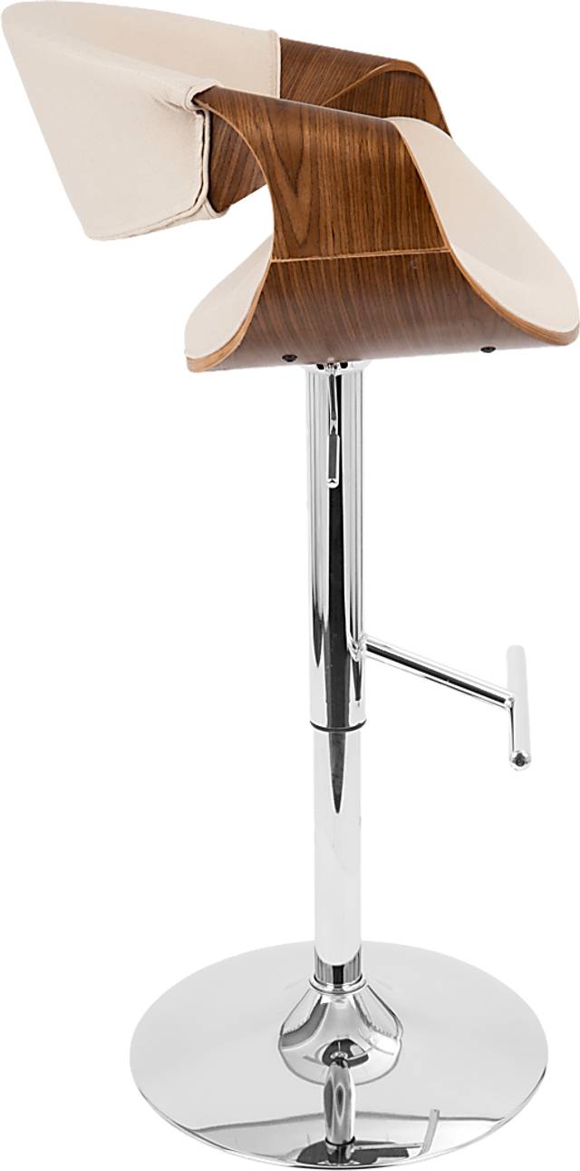 Trefore Cream Adjustable Barstool, Set of 2 - Thumbnail - Image 7