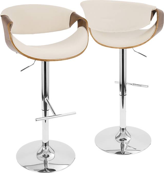 Trefore Cream Adjustable Barstool, Set of 2 - Thumbnail - Image 9