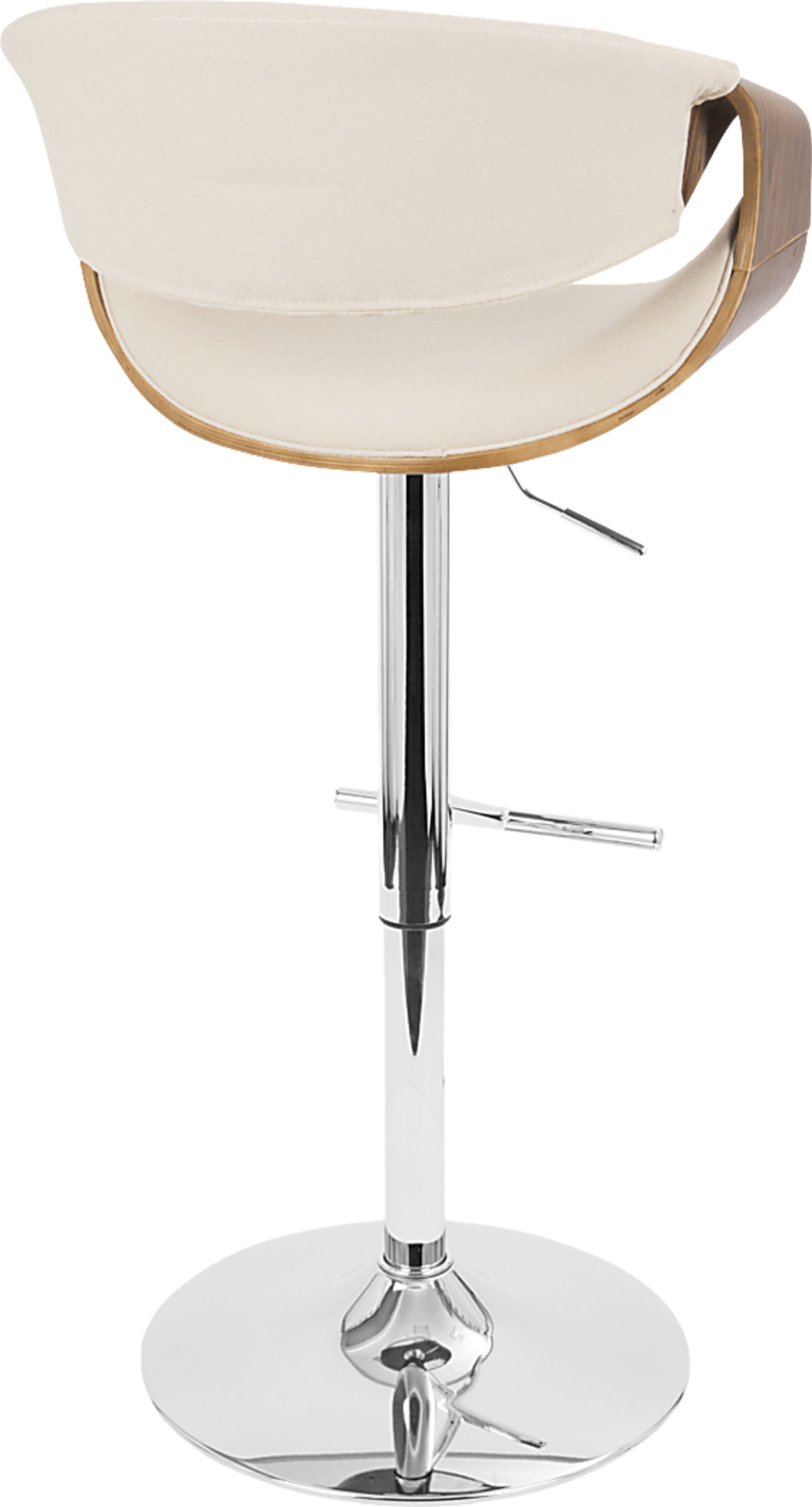Trefore Cream Adjustable Swivel Barstool, Set of 3 - Image 5