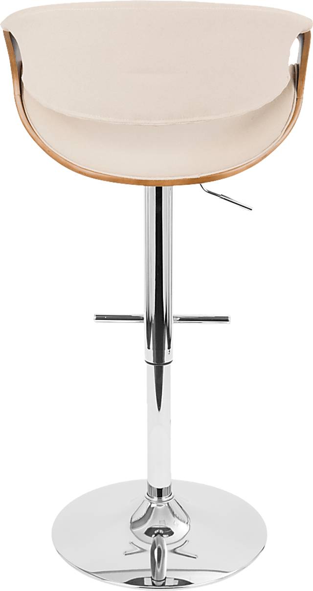Trefore Cream Adjustable Swivel Barstool, Set of 3 - Thumbnail - Image 6