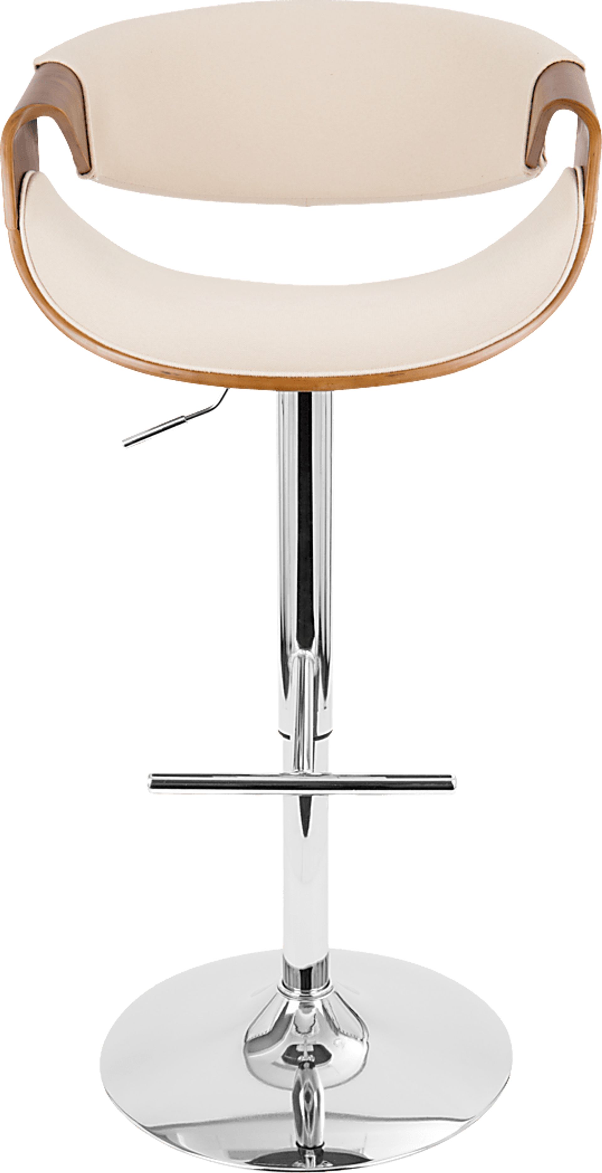 Trefore Cream Adjustable Swivel Barstool, Set of 3 - Image 7