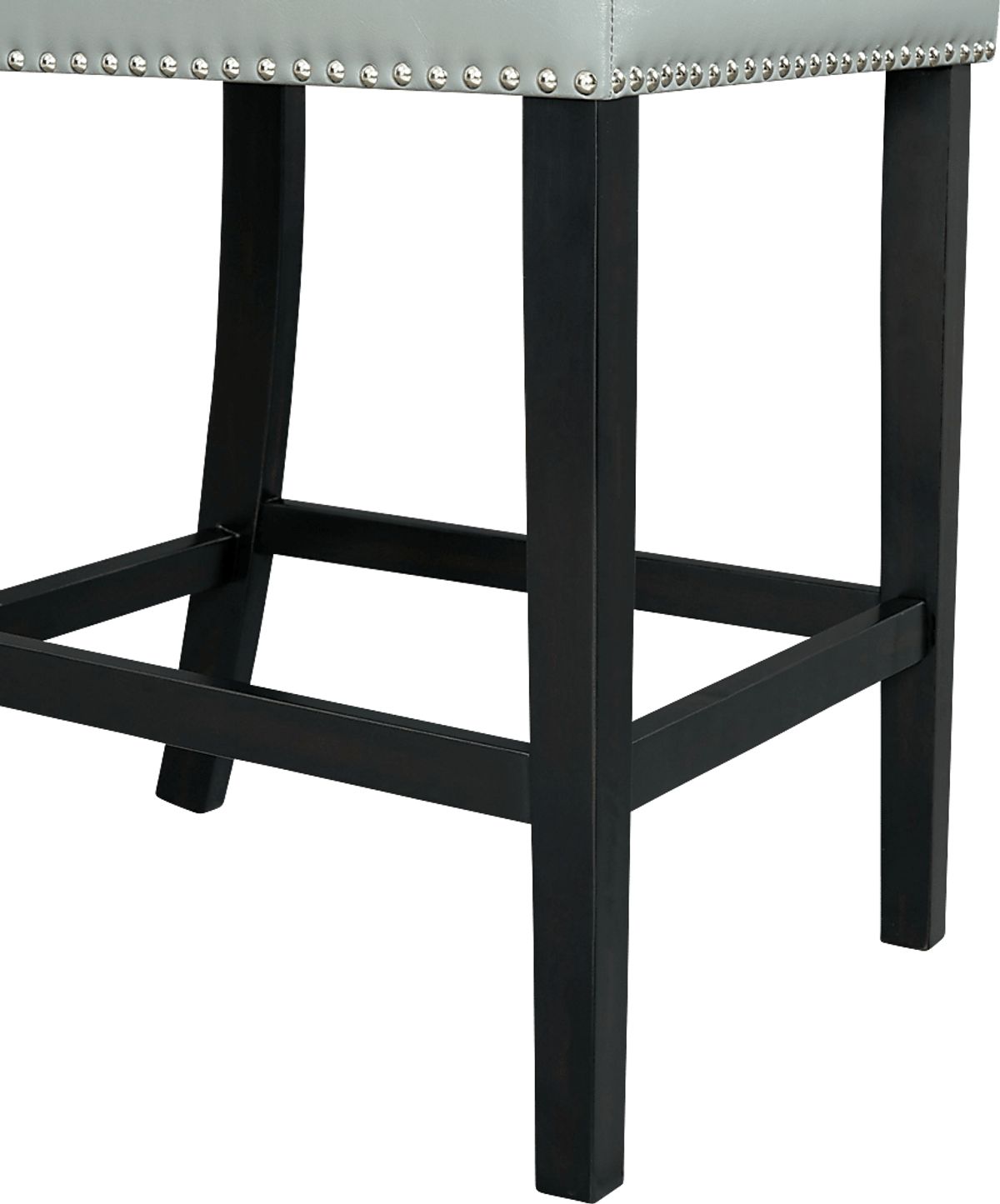 Trekfords Gray Polyester,Polyurethane Fabric Counter Stool, Set Of 2 ...