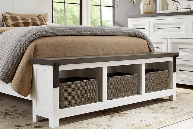 Tremblay Square White 5 Pc King Storage Bedroom - Thumbnail - Image 5