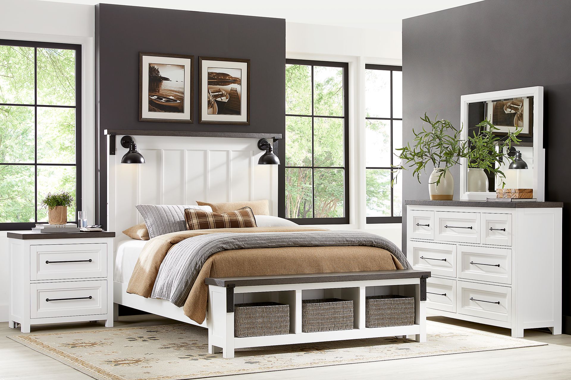 Tremblay Square White 3 Pc Queen Storage Bed - Image 2
