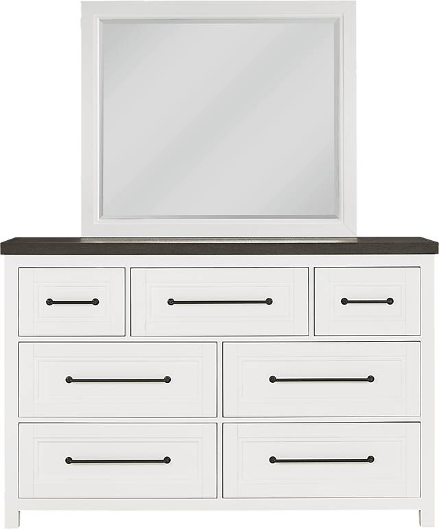 Tremblay Square White Mirror - Thumbnail - Image 3