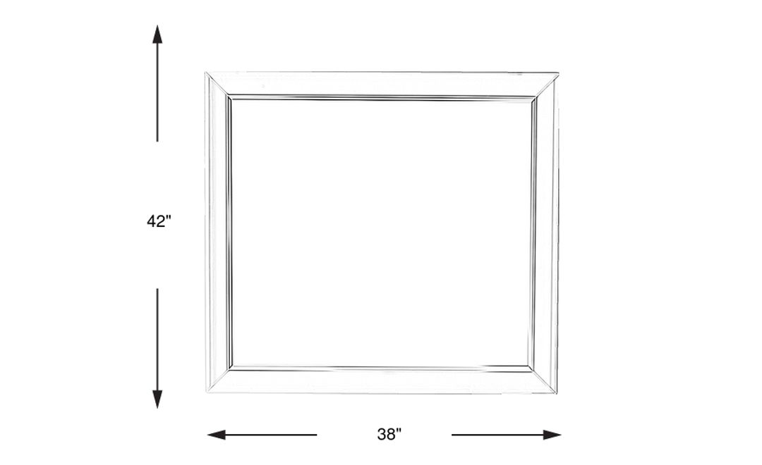 Tremblay Square White Mirror