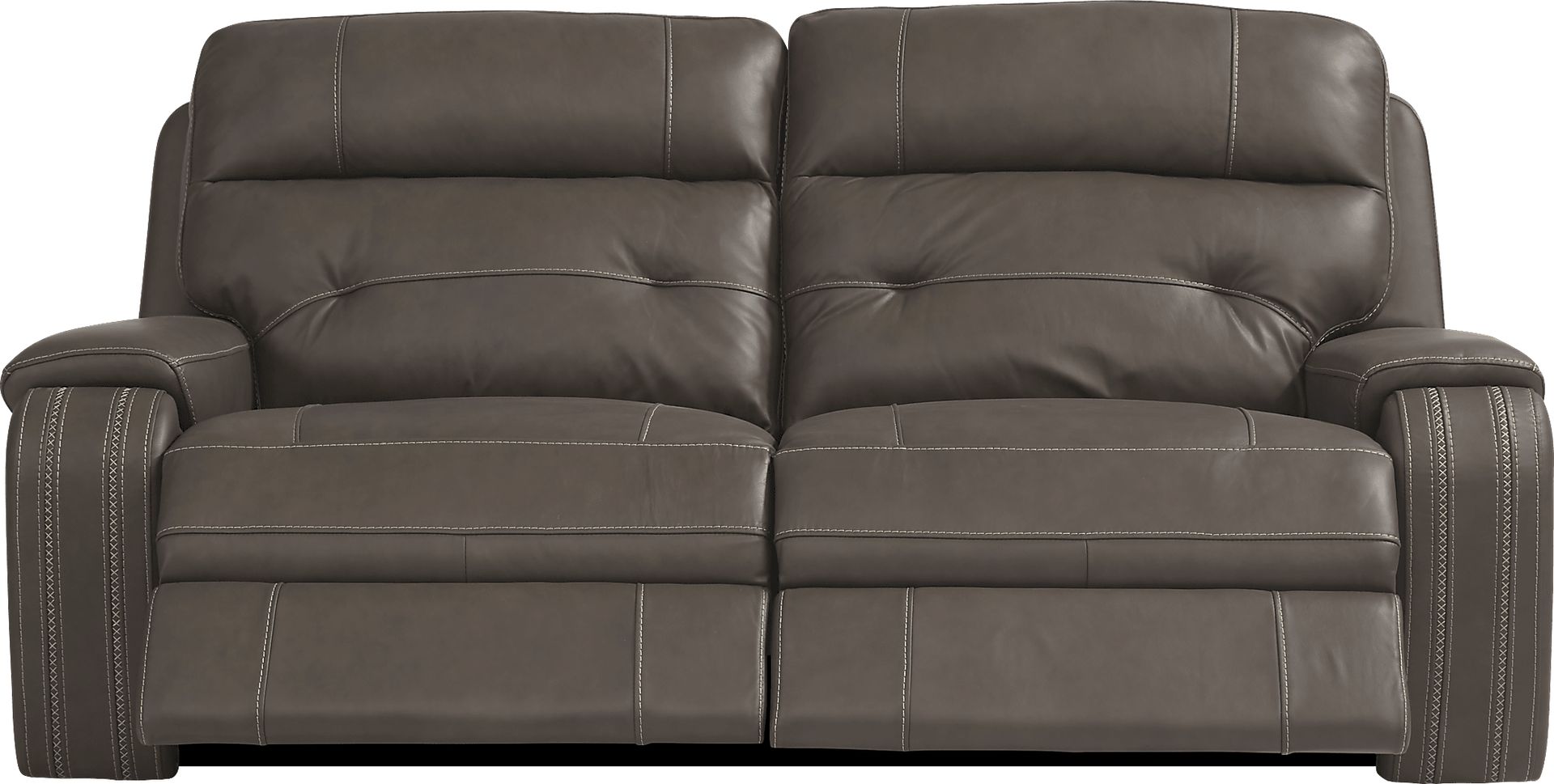 Tremezzo Brown Leather Power Reclining Sofa - Image 2