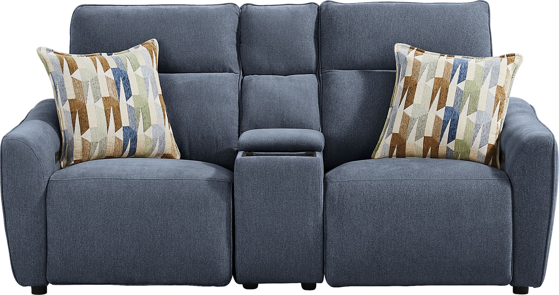 Tremont Indigo 3 Pc Power Reclining Console Loveseat - Image 2