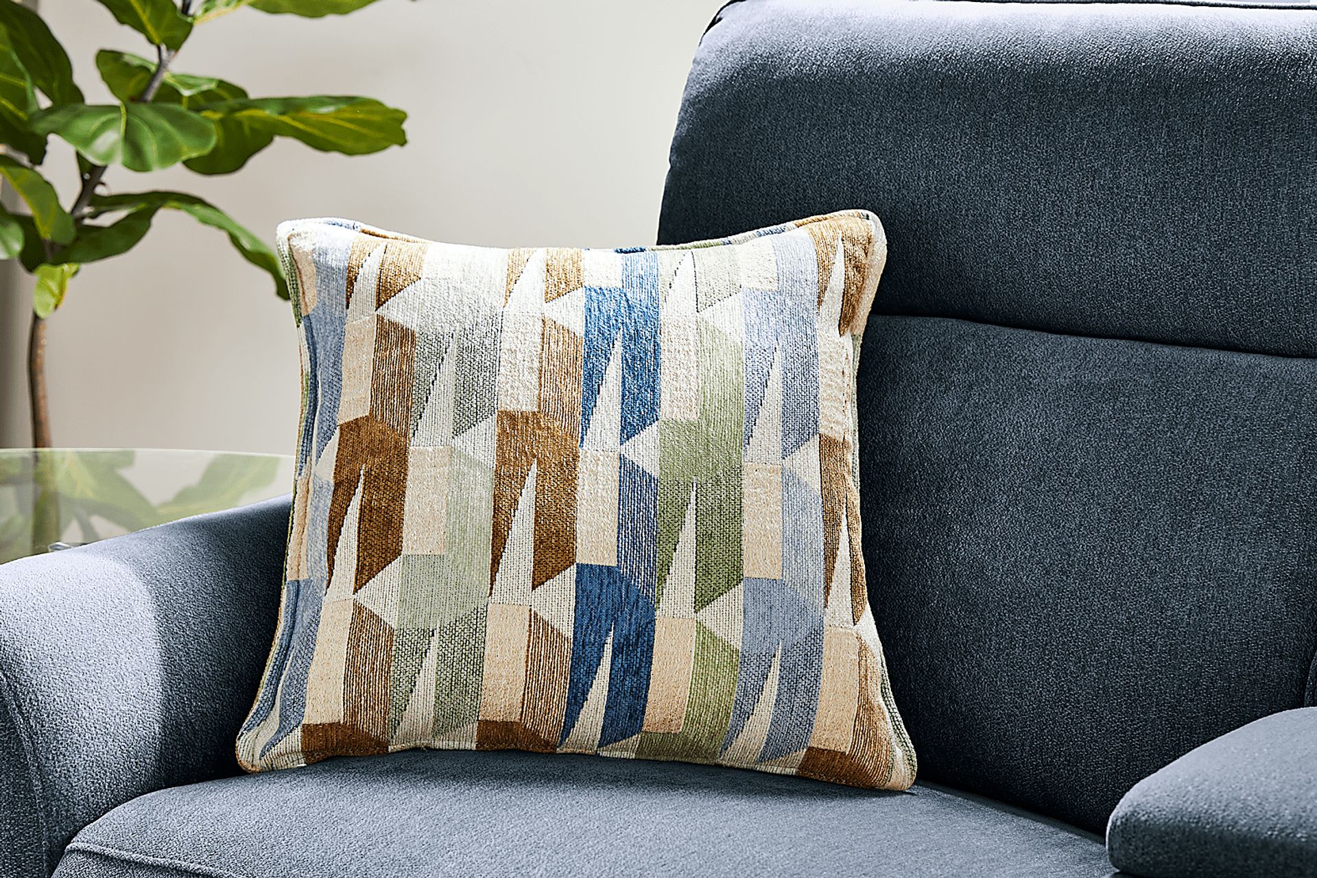 Tremont Indigo 3 Pc Power Reclining Console Loveseat - Image 6