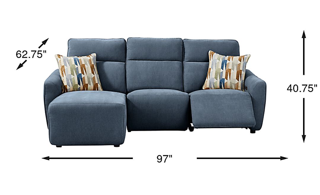 Tremont 3 Pc Power Reclining Sectional