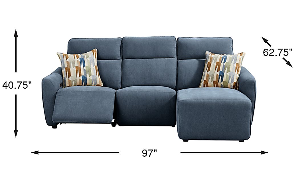 Tremont 3 Pc Power Reclining Sectional