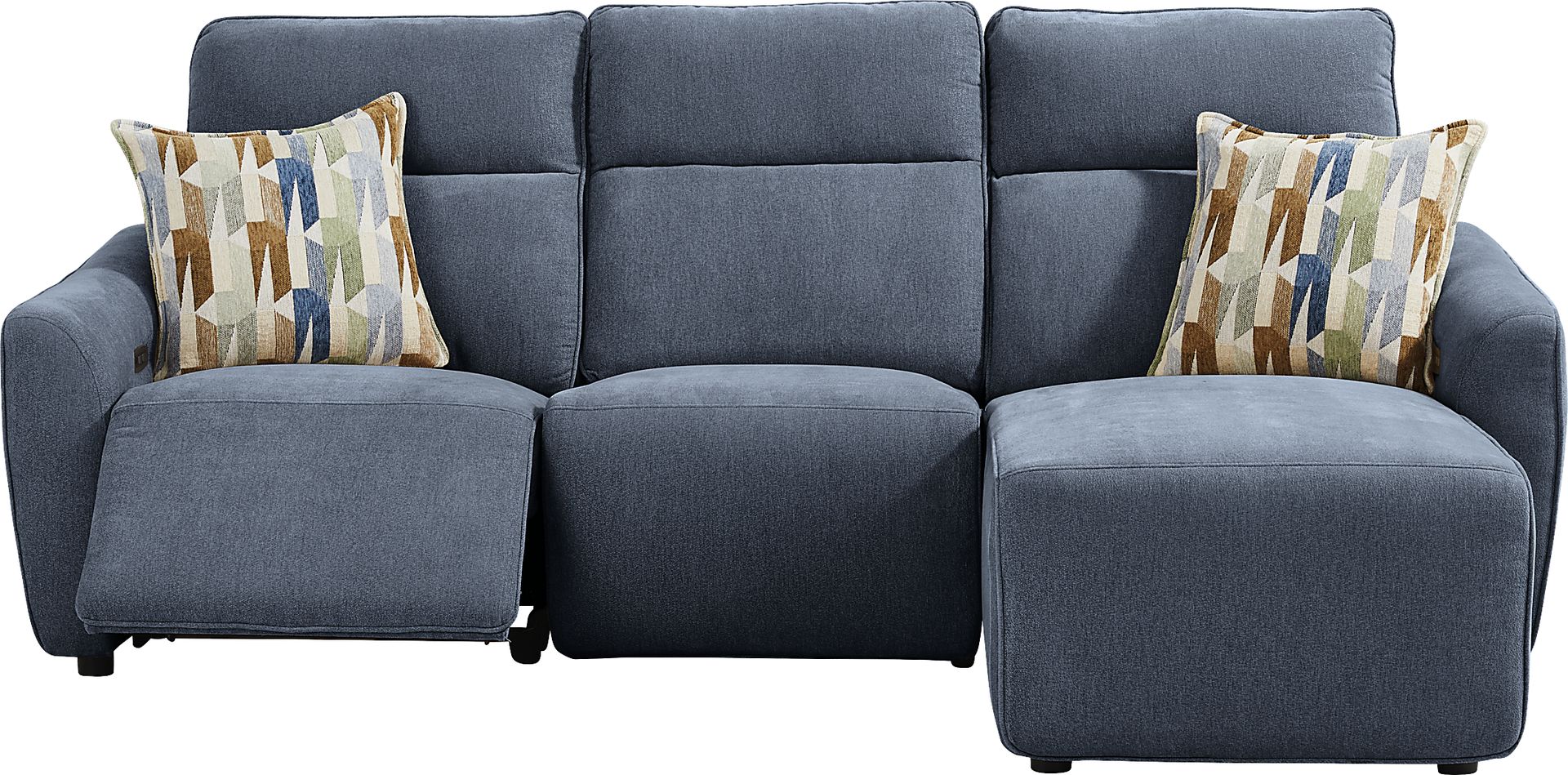 Tremont Indigo 3 Pc Power Reclining Sectional - Image 1