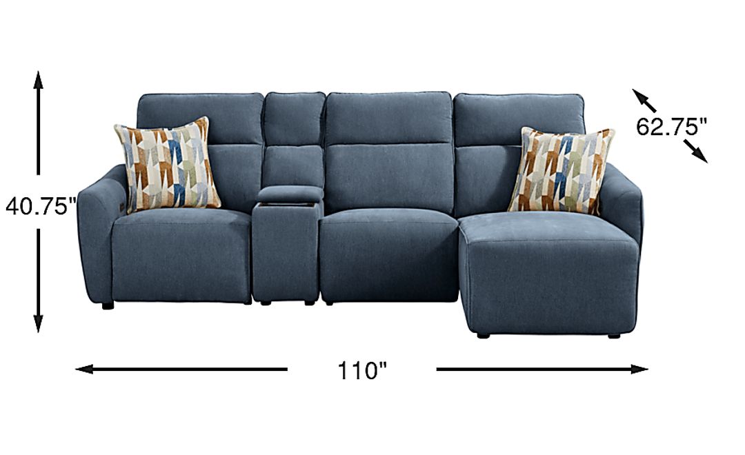 Tremont 4 Pc Power Reclining Sectional
