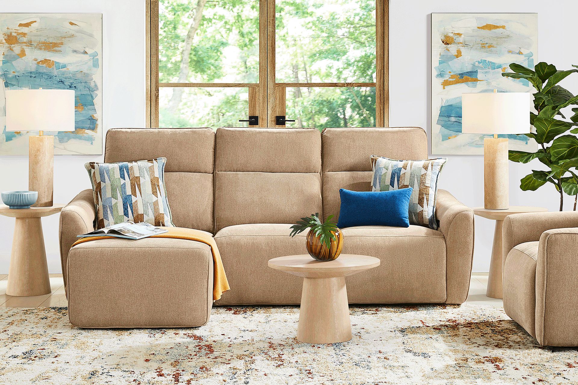 Tremont Sand 3 Pc Power Reclining Sectional - Image 3