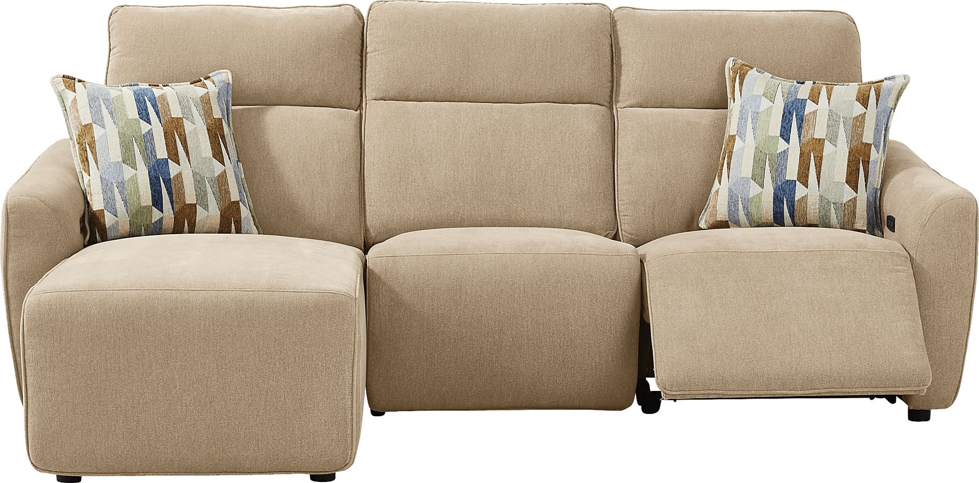 Tremont Sand 3 Pc Power Reclining Sectional - Image 1