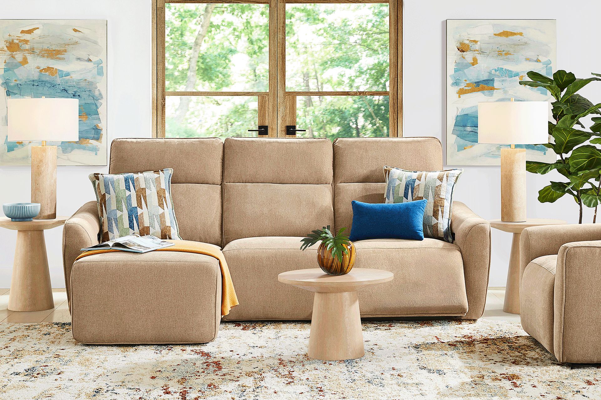 Tremont Sand 3 Pc Power Reclining Sectional - Image 2