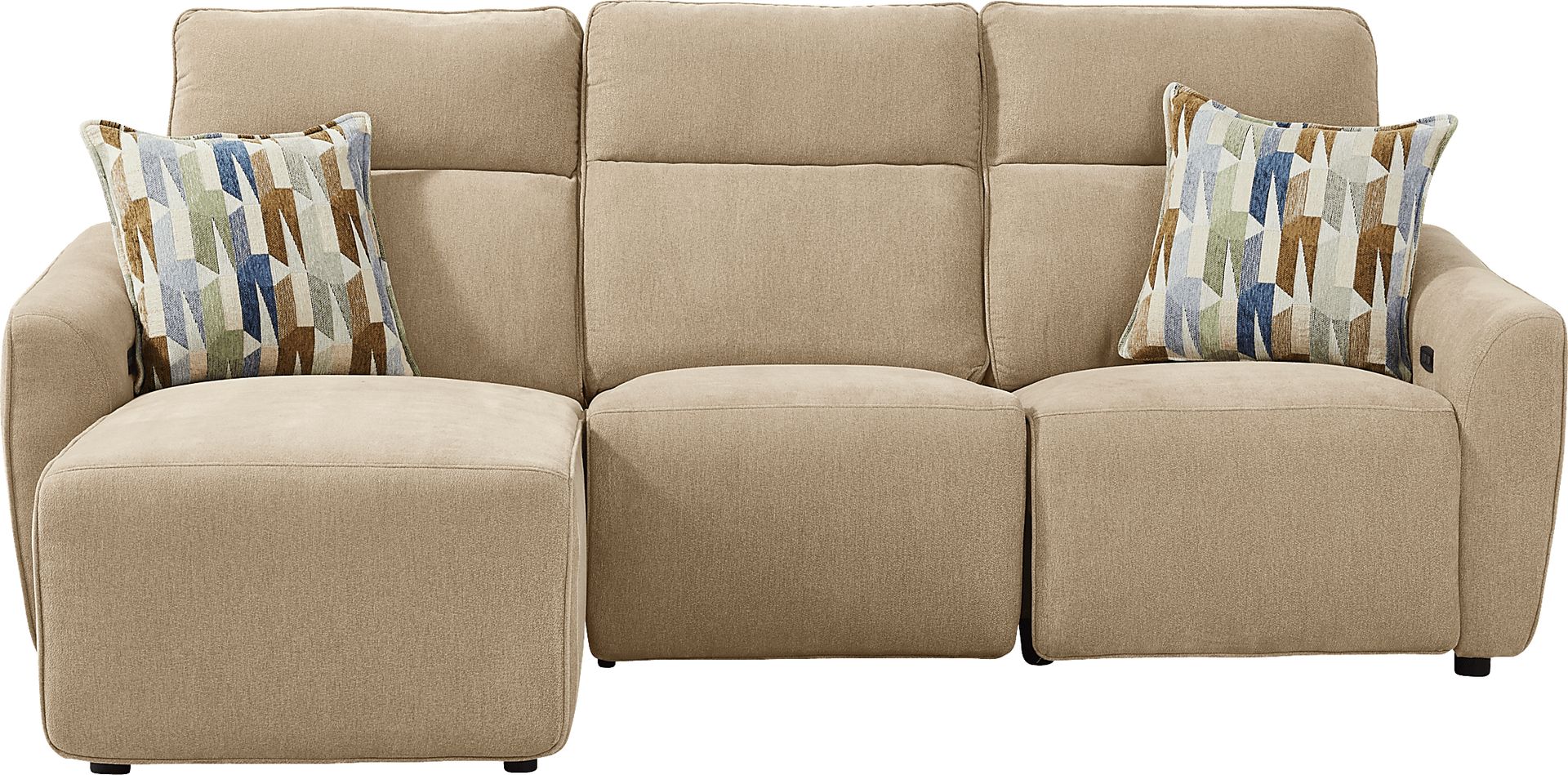 Tremont Sand 3 Pc Power Reclining Sectional - Image 4