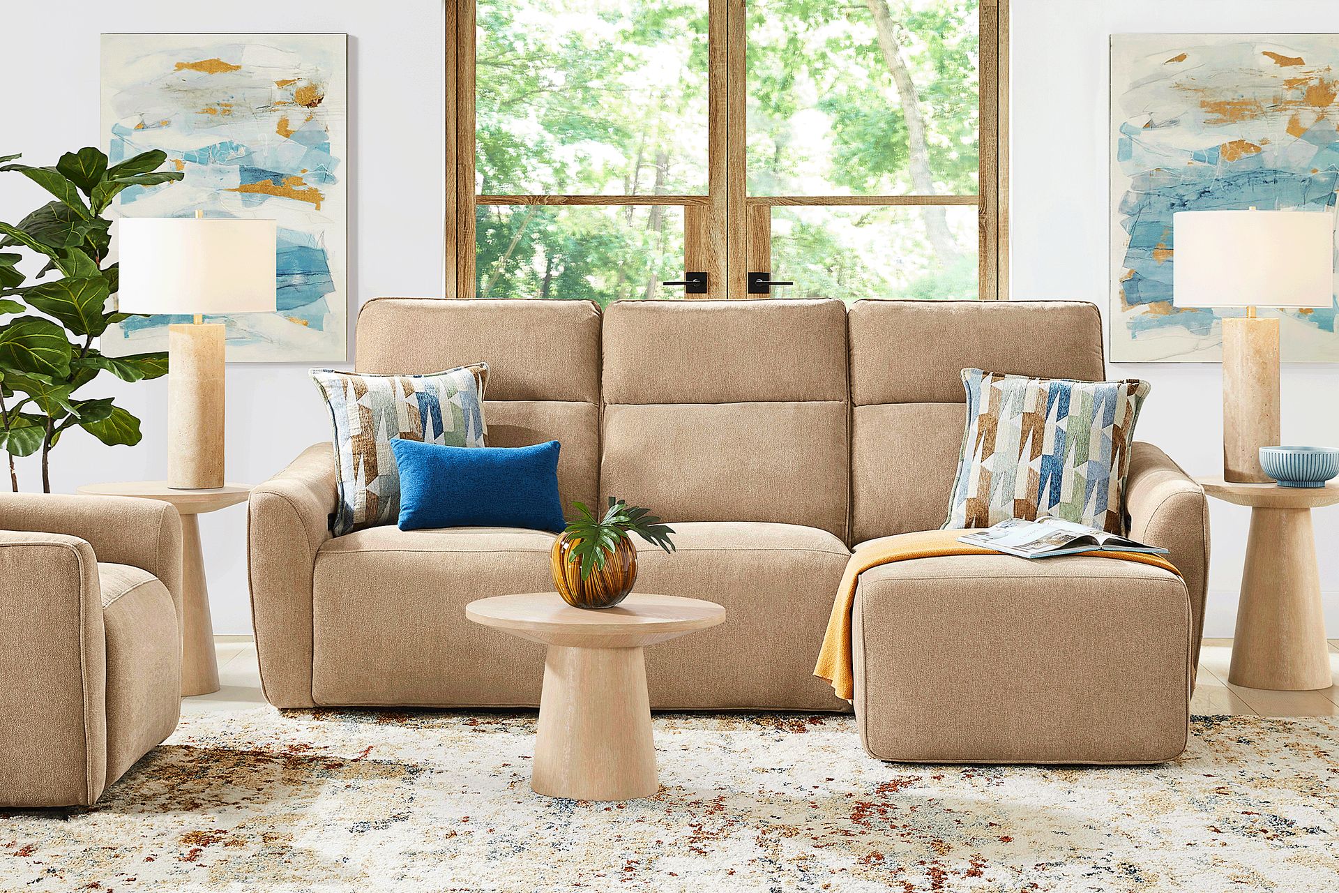 Tremont Sand 3 Pc Power Reclining Sectional - Image 3