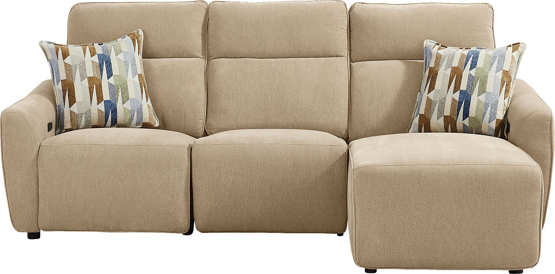 Tremont Sand 3 Pc Power Reclining Sectional - Image 4