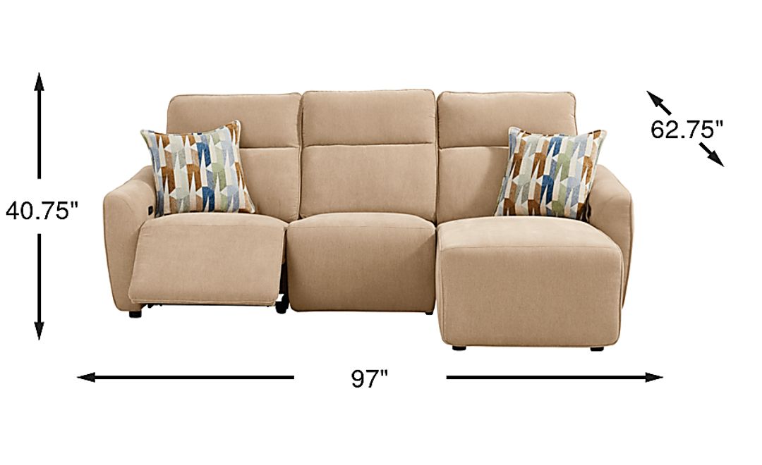 Tremont 3 Pc Power Reclining Sectional