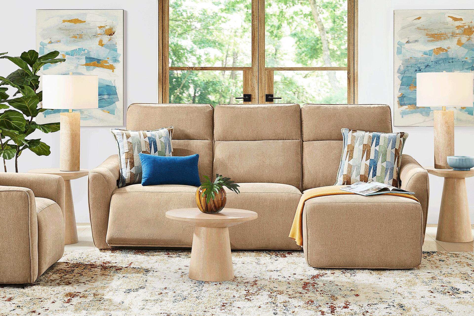 Tremont Sand 3 Pc Power Reclining Sectional