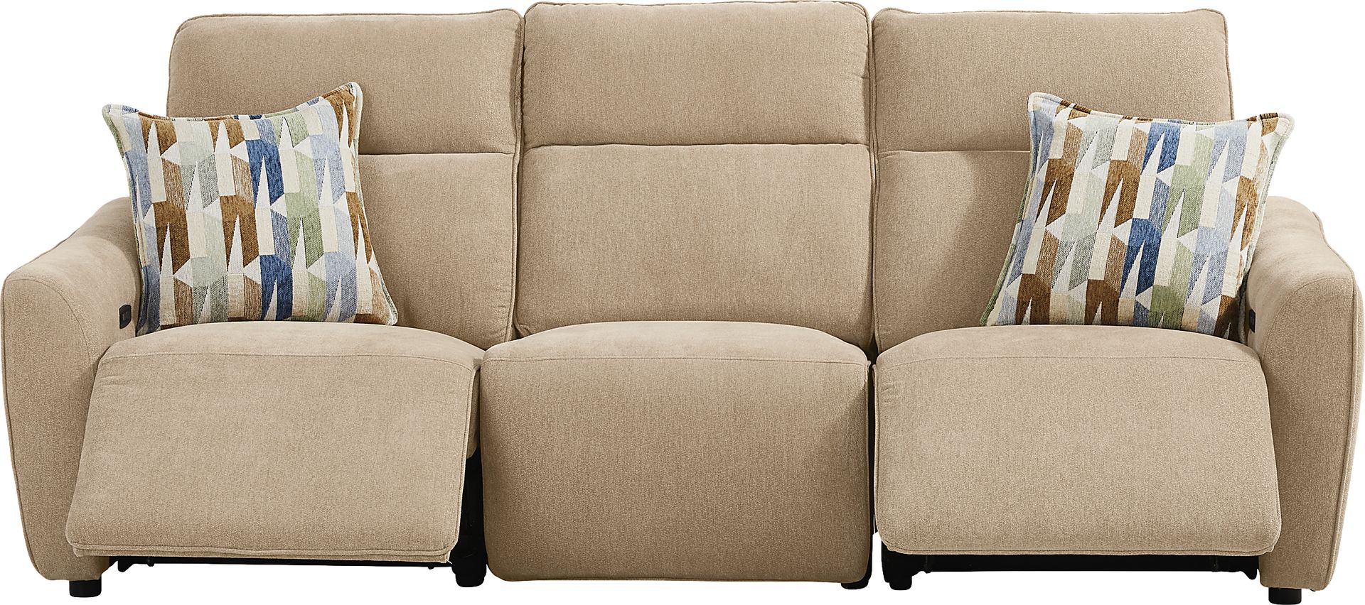Tremont Sand 3 Pc Power Reclining Sofa - Image 1