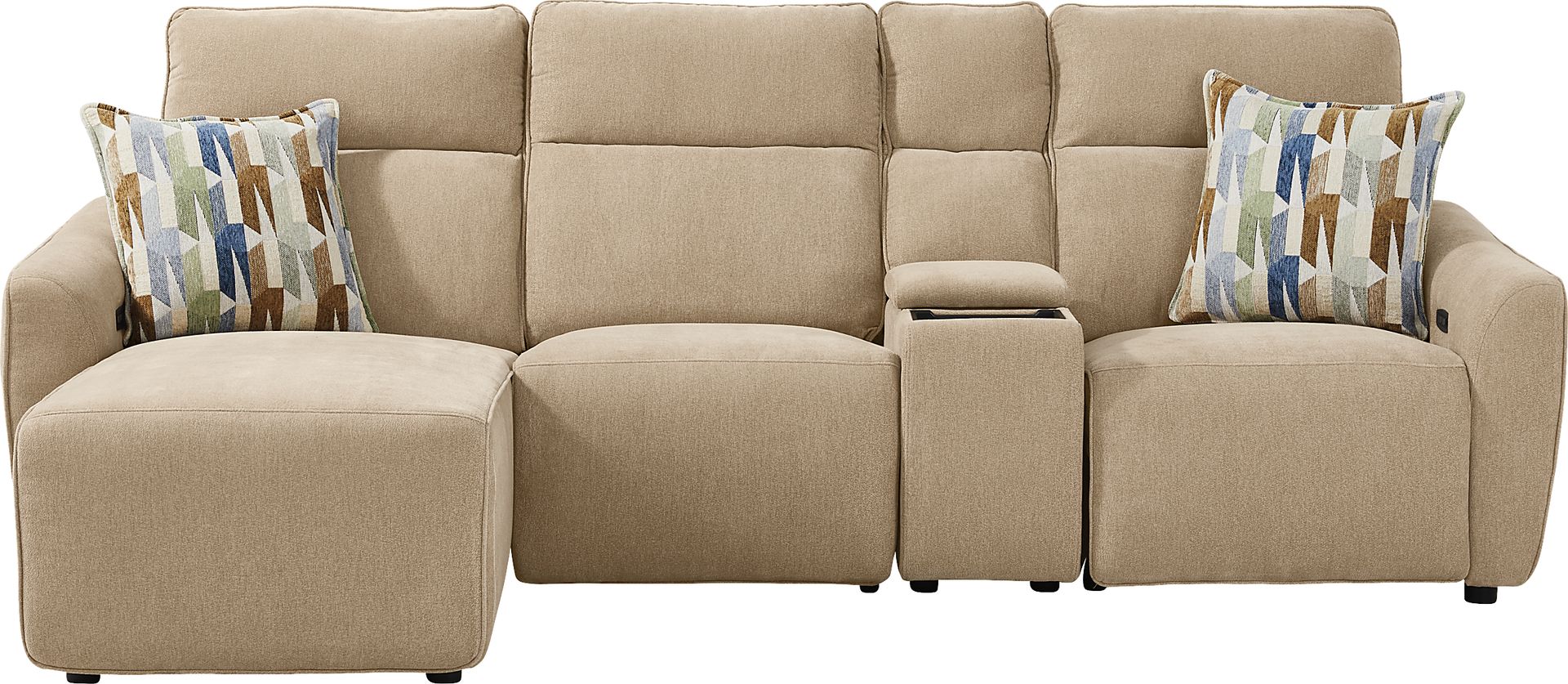 Tremont Sand 4 Pc Power Reclining Sectional - Image 3