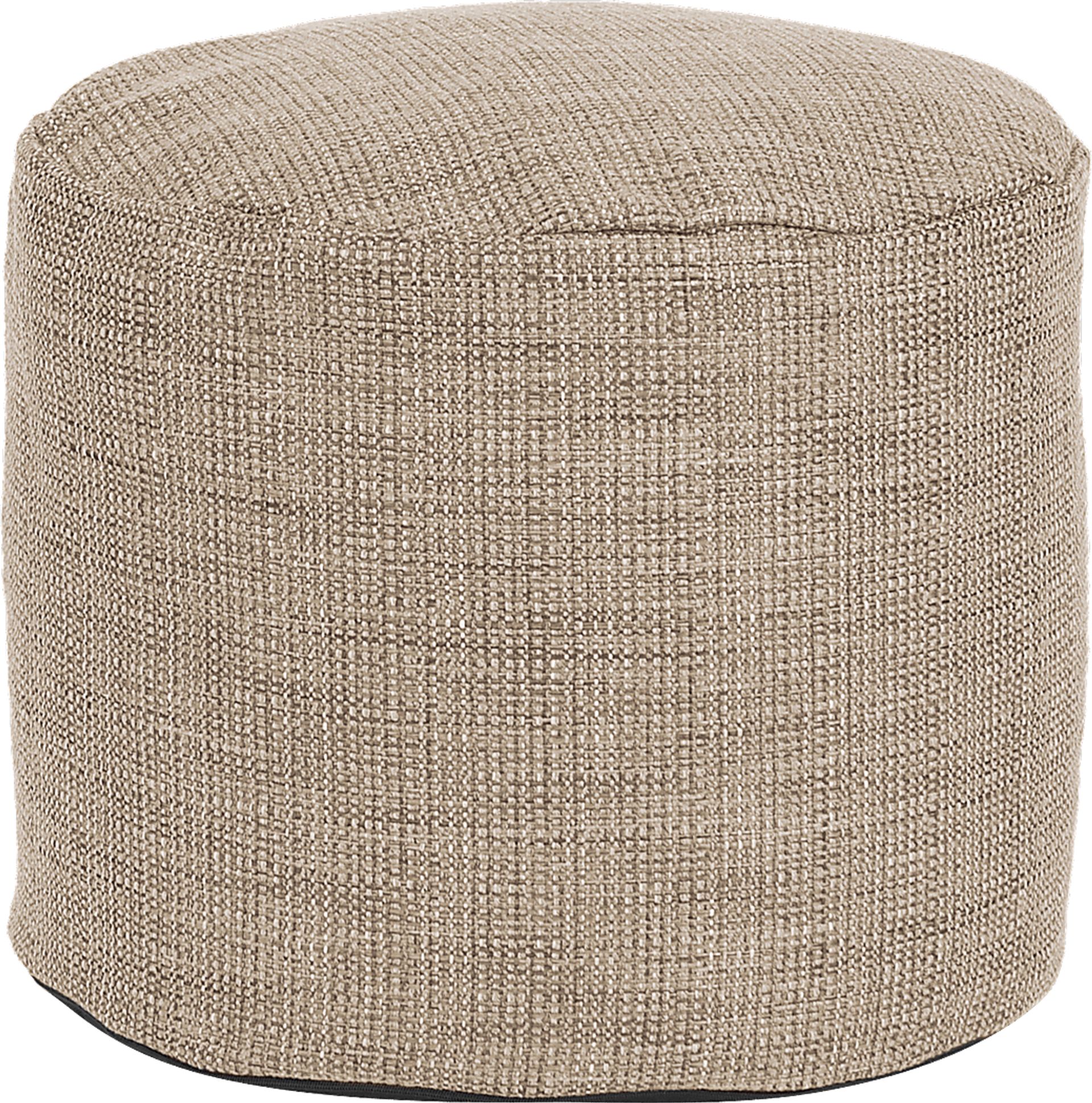 Trendwood Beige Pouf - Image 1