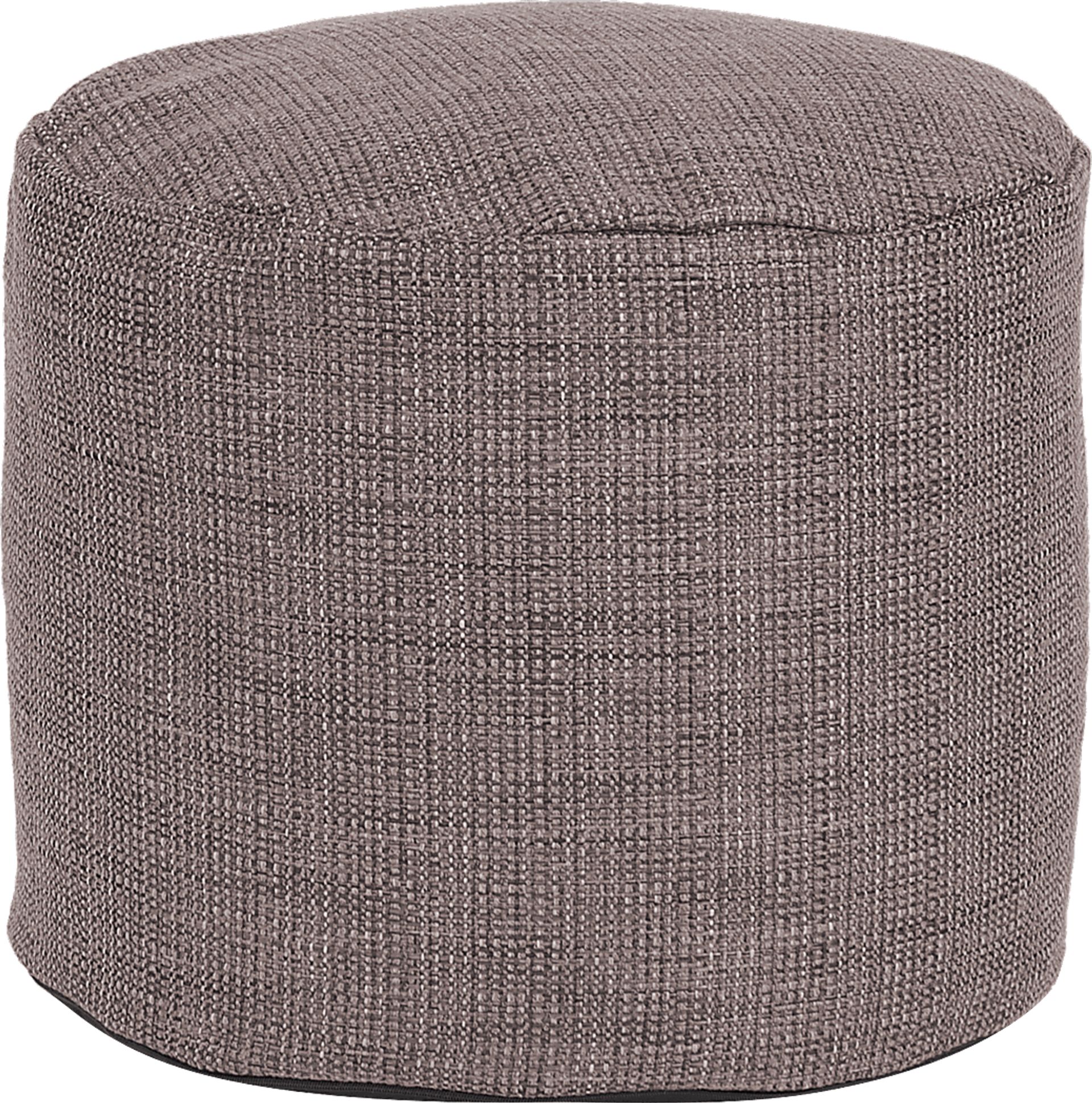 Trendwood Gray Pouf - Image 1