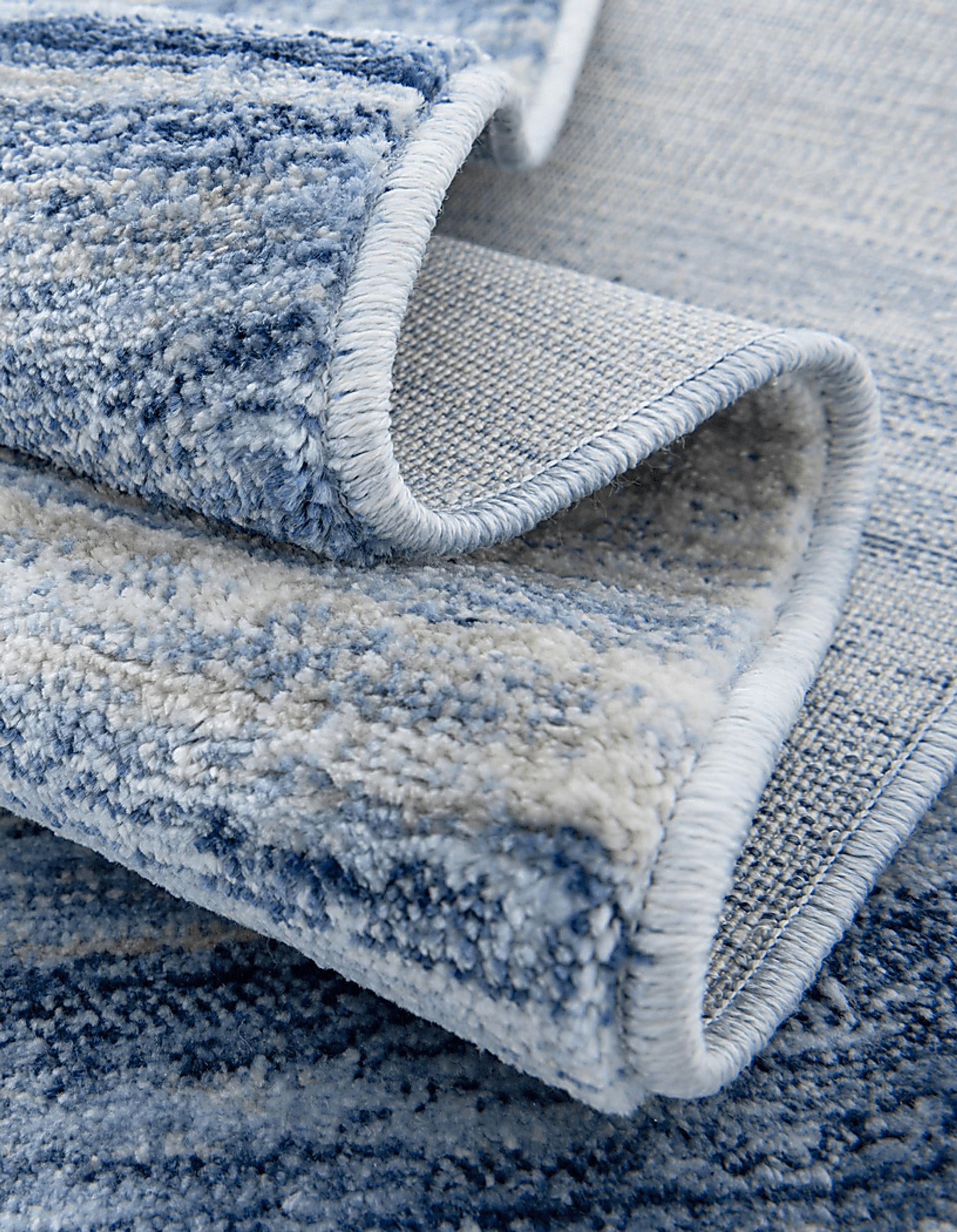 Trenfell Blue 5'3 x 8' Rug - Image 9