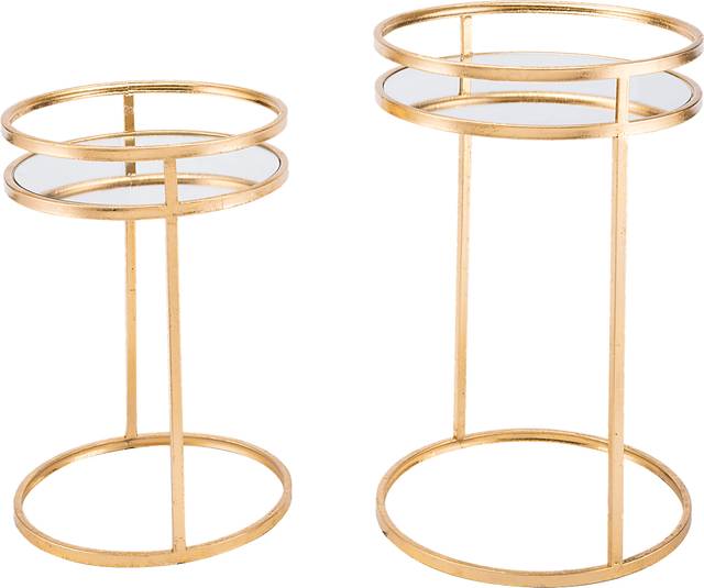 Trent Park Gold Set of 2 Nesting Tables - Thumbnail - Image 1