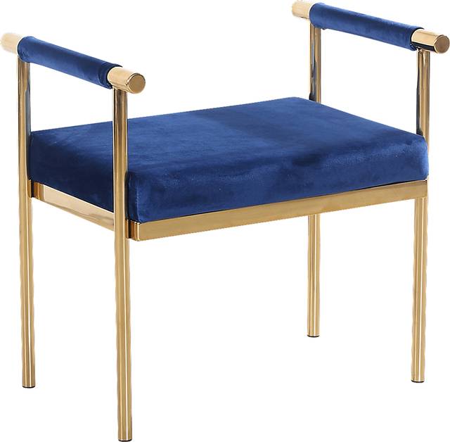 Trentwood Navy Vanity Bench - Thumbnail - Image 1