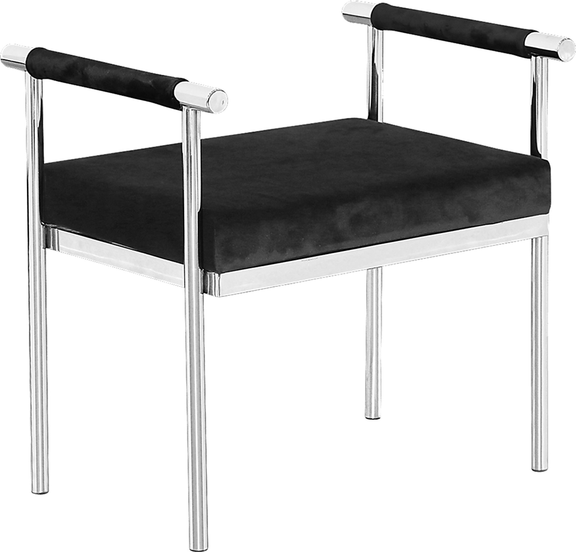 Trentwood Silver Vanity Bench - Image 1