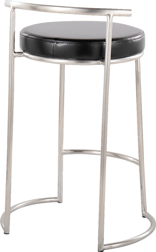 Trepassey II Black Counter Height Stool, Set of 2 - Thumbnail - Image 5