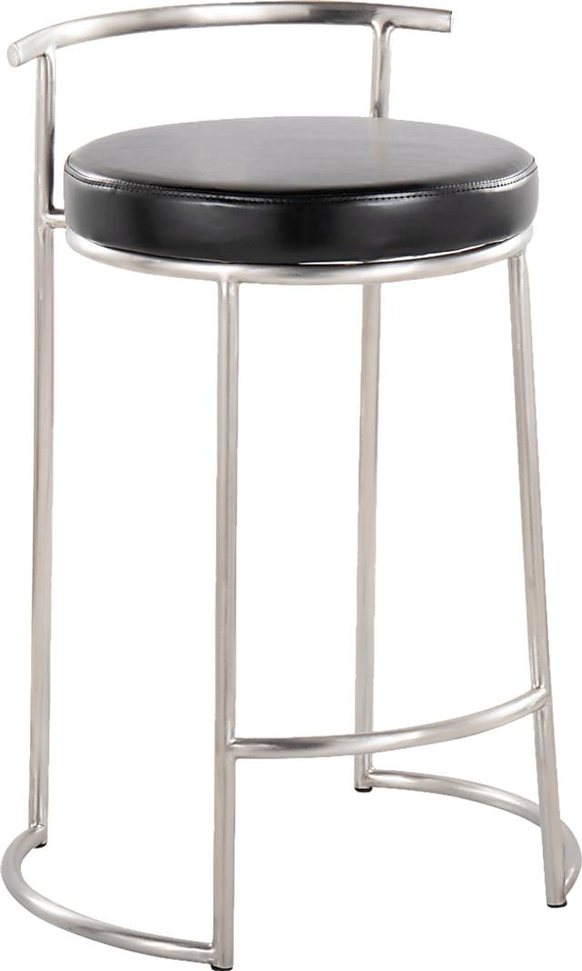 Trepassey II Black Counter Height Stool, Set of 2 - Thumbnail - Image 8