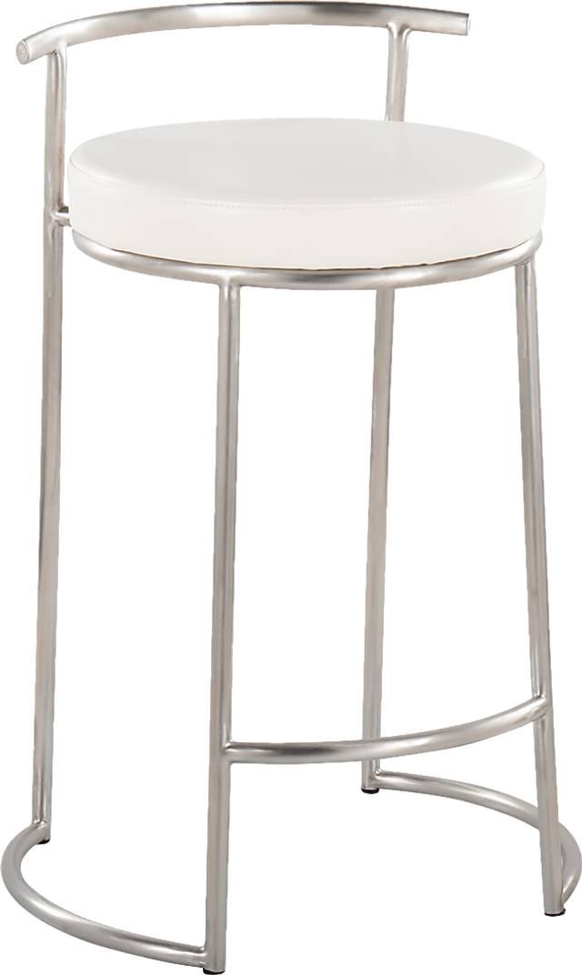 Trepassey II White Counter Height Stool, Set of 2 - Thumbnail - Image 5