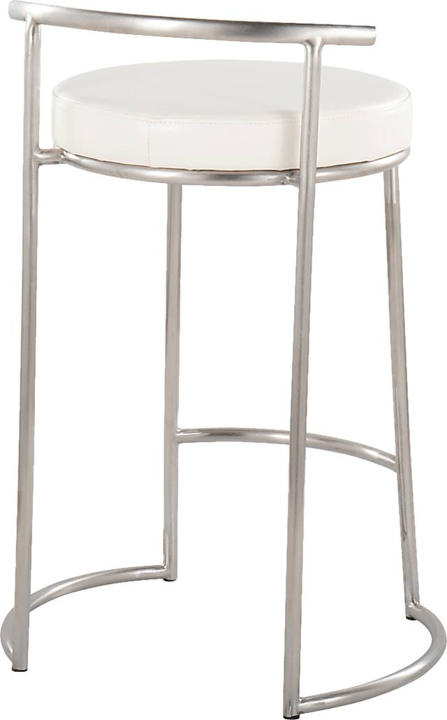 Trepassey II White Counter Height Stool, Set of 2 - Thumbnail - Image 6