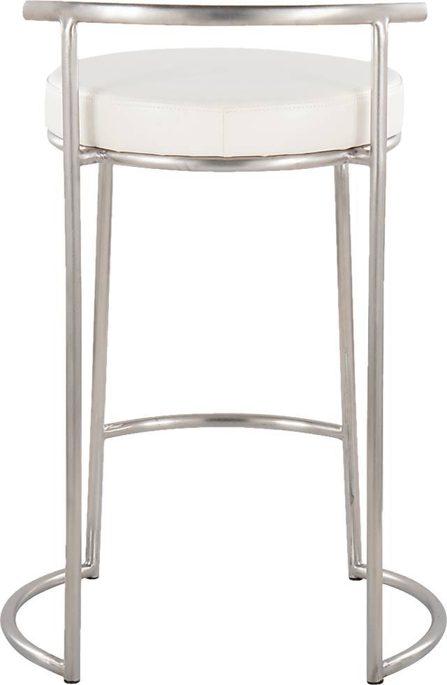 Trepassey II White Counter Height Stool, Set of 2 - Thumbnail - Image 7