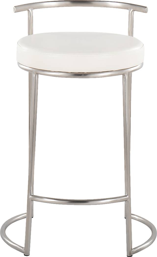 Trepassey II White Counter Height Stool, Set of 2 - Thumbnail - Image 8
