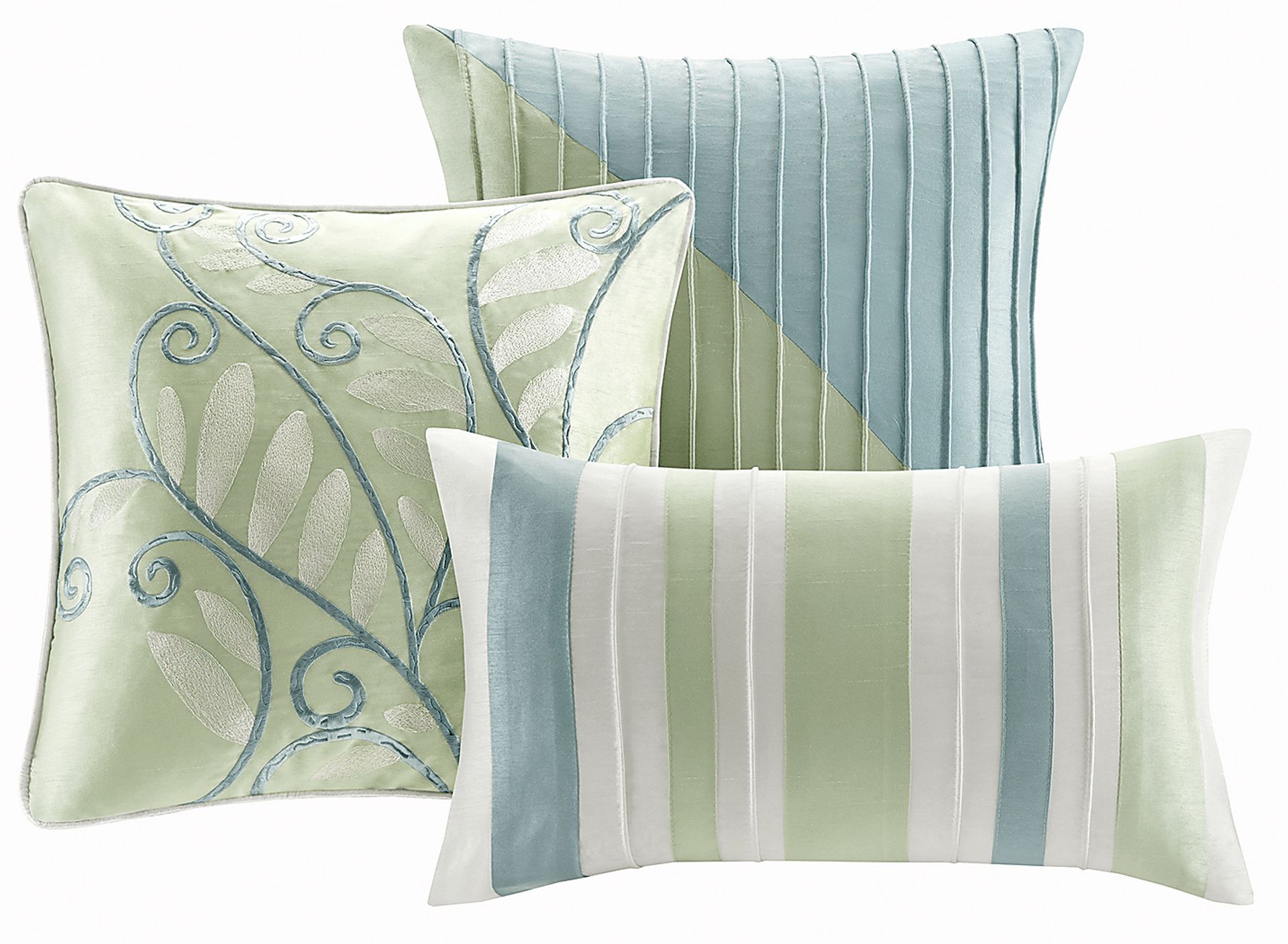 Trerose Green 7 Pc  California King Comforter Set - Image 3