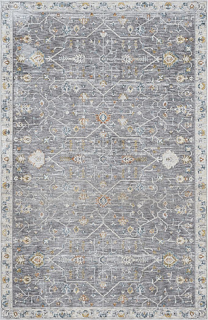 Tresor Gray/Ivory 5' x 8' Rug