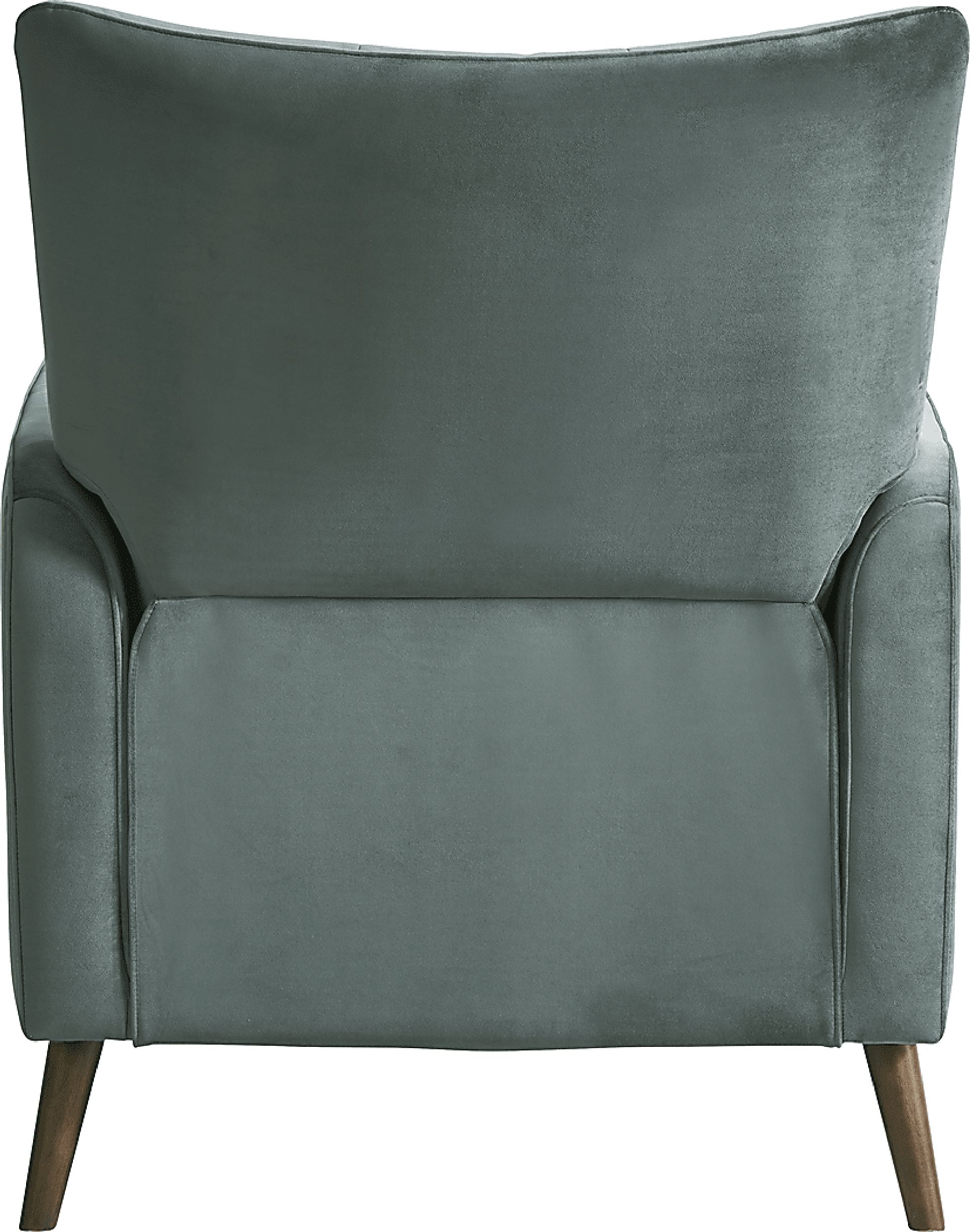 Tressa Lane Microfiber Charcoal Gray Pushback Recliner - Image 2