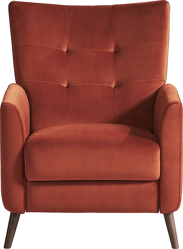 Tressa Lane Microfiber Red Pushback Recliner - Thumbnail - Image 1