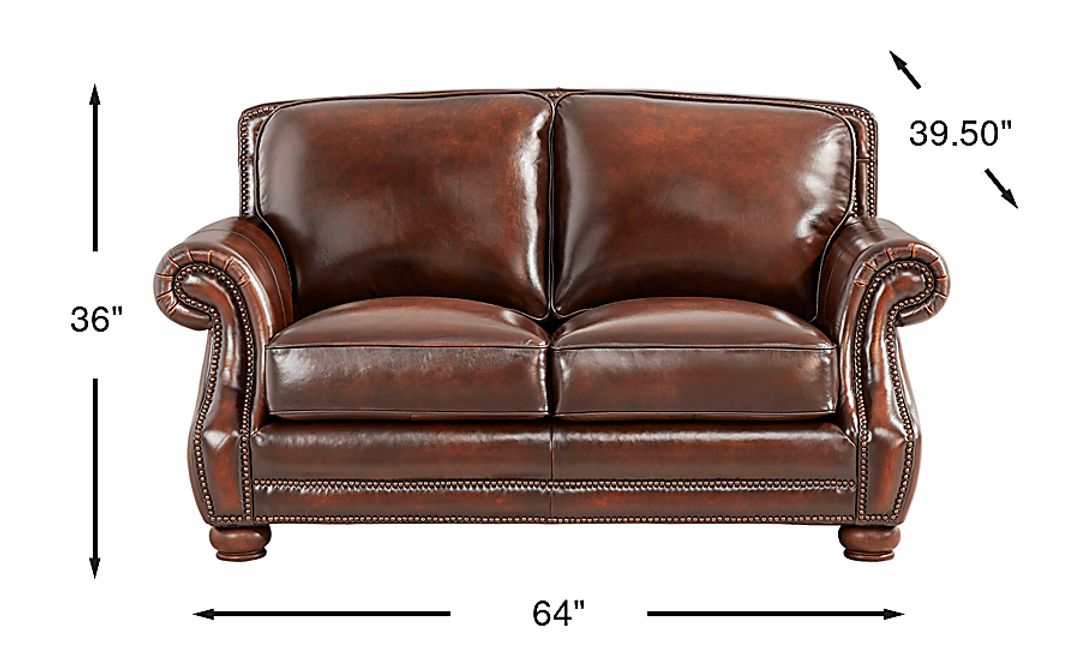 Trevaro Leather Loveseat